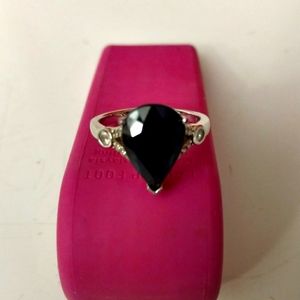 Madagascan Blue Sapphire sterling ring